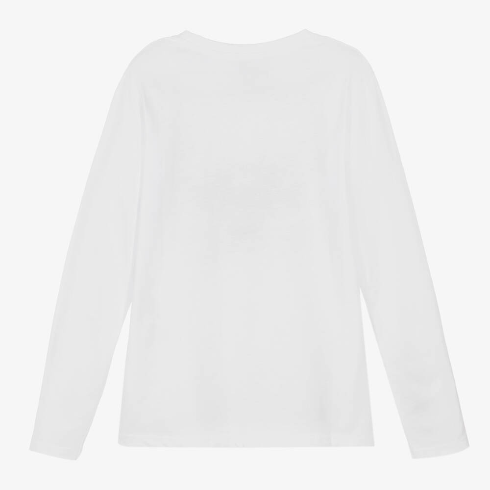 Marc Ellis-توب قطن لون أبيض للبنات | Childrensalon Outlet