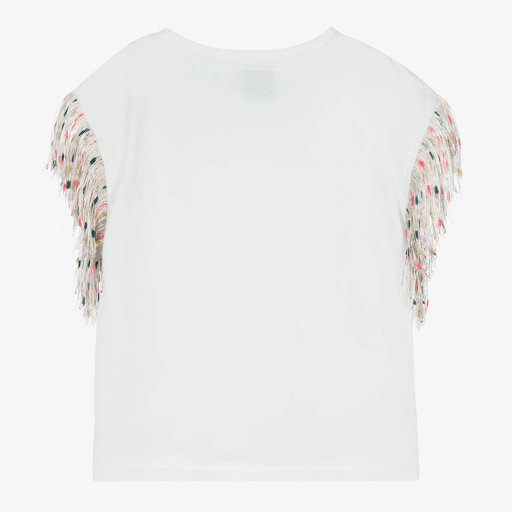 مارك إليس-تيشيرت قطن لون أبيض للبنات | Childrensalon Outlet