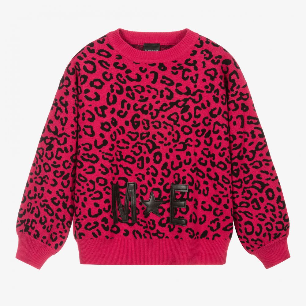 Marc Ellis Pink Black Leopard Sweater Childrensalon Outlet