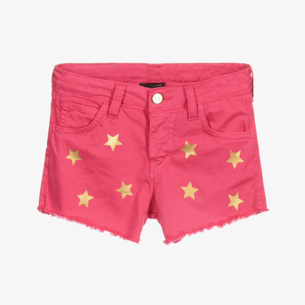 Marc Ellis-Pink & Gold Cotton Star Shorts | Childrensalon Outlet
