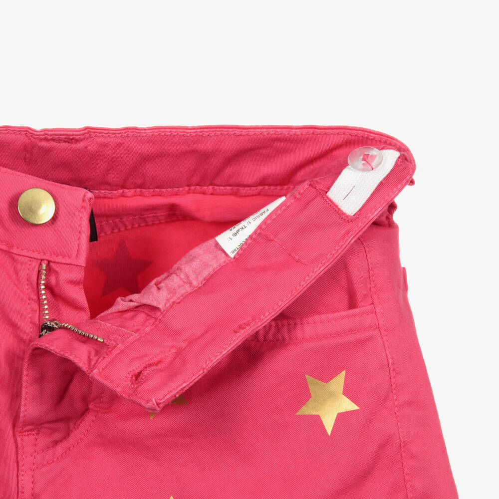 Marc Ellis-Pink & Gold Cotton Star Shorts | Childrensalon Outlet