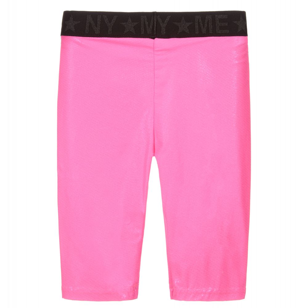 Marc Ellis-شورت ليكرا لون زهري لامع للبنات | Childrensalon Outlet