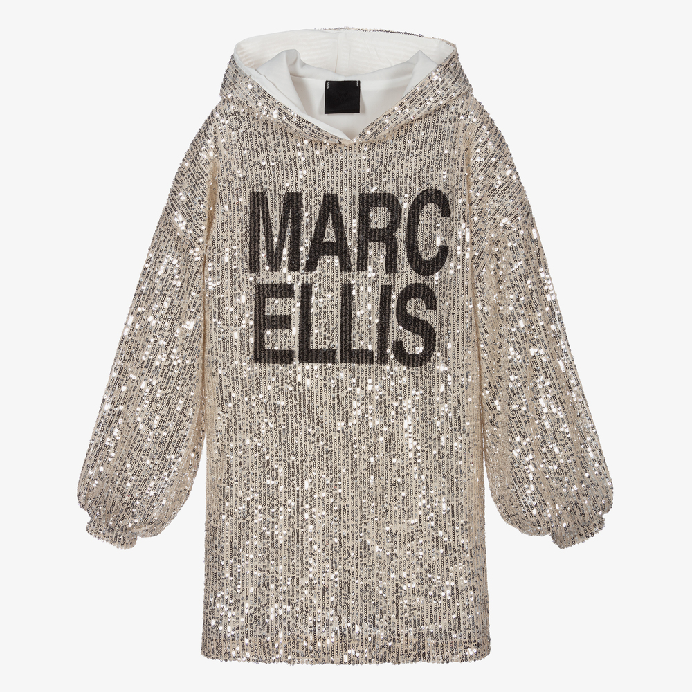 Marc Ellis - Серебристое платье с пайетками | Childrensalon