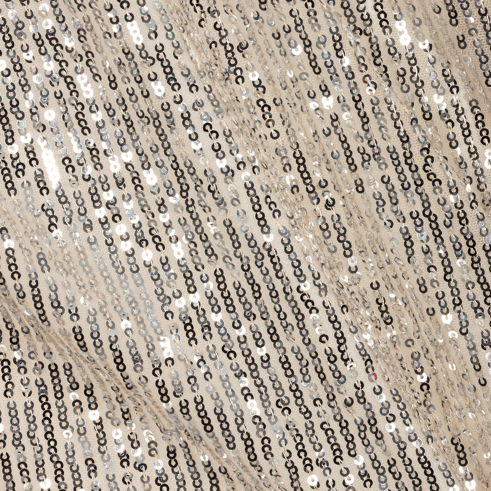 Marc Ellis-فستان ترتر لون فضي وبيج | Childrensalon Outlet