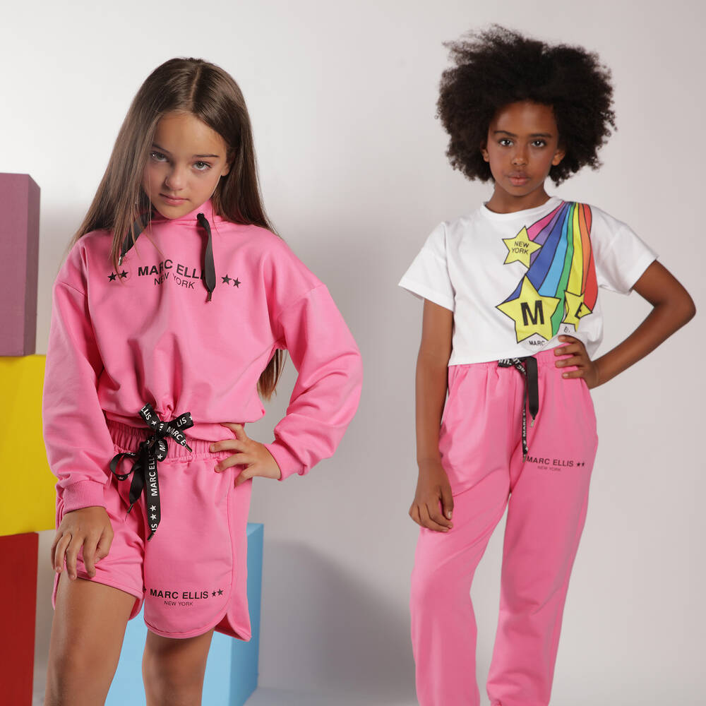 Marc Ellis-White Rainbow Logo T-Shirt | Childrensalon Outlet