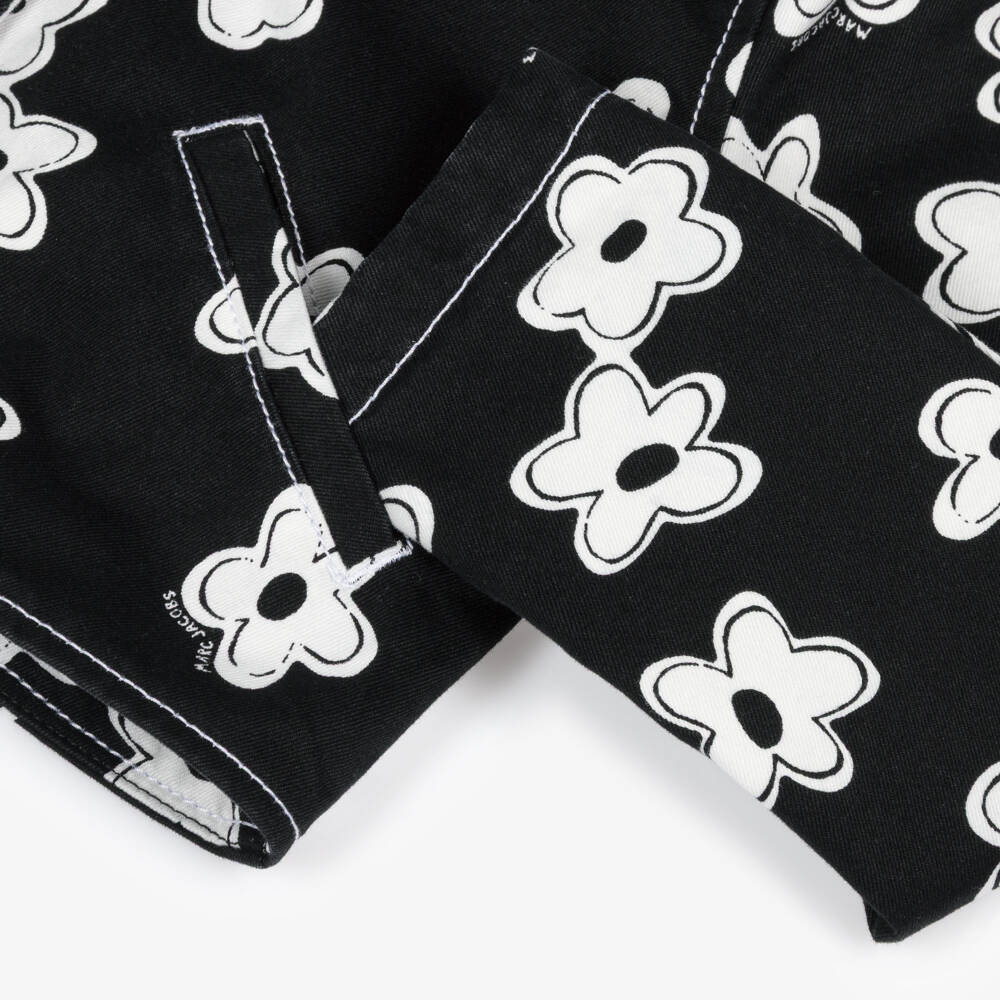 MARC JACOBS-Black Daisy Print Jacket | Childrensalon Outlet