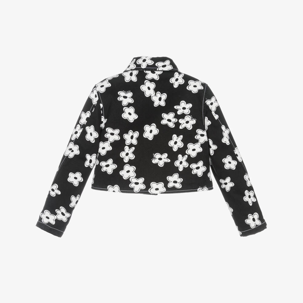 MARC JACOBS-Black Daisy Print Jacket | Childrensalon Outlet