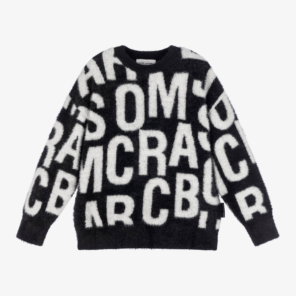 MARC JACOBS-بلوفر فلافي محبوك لون أسود | Childrensalon Outlet