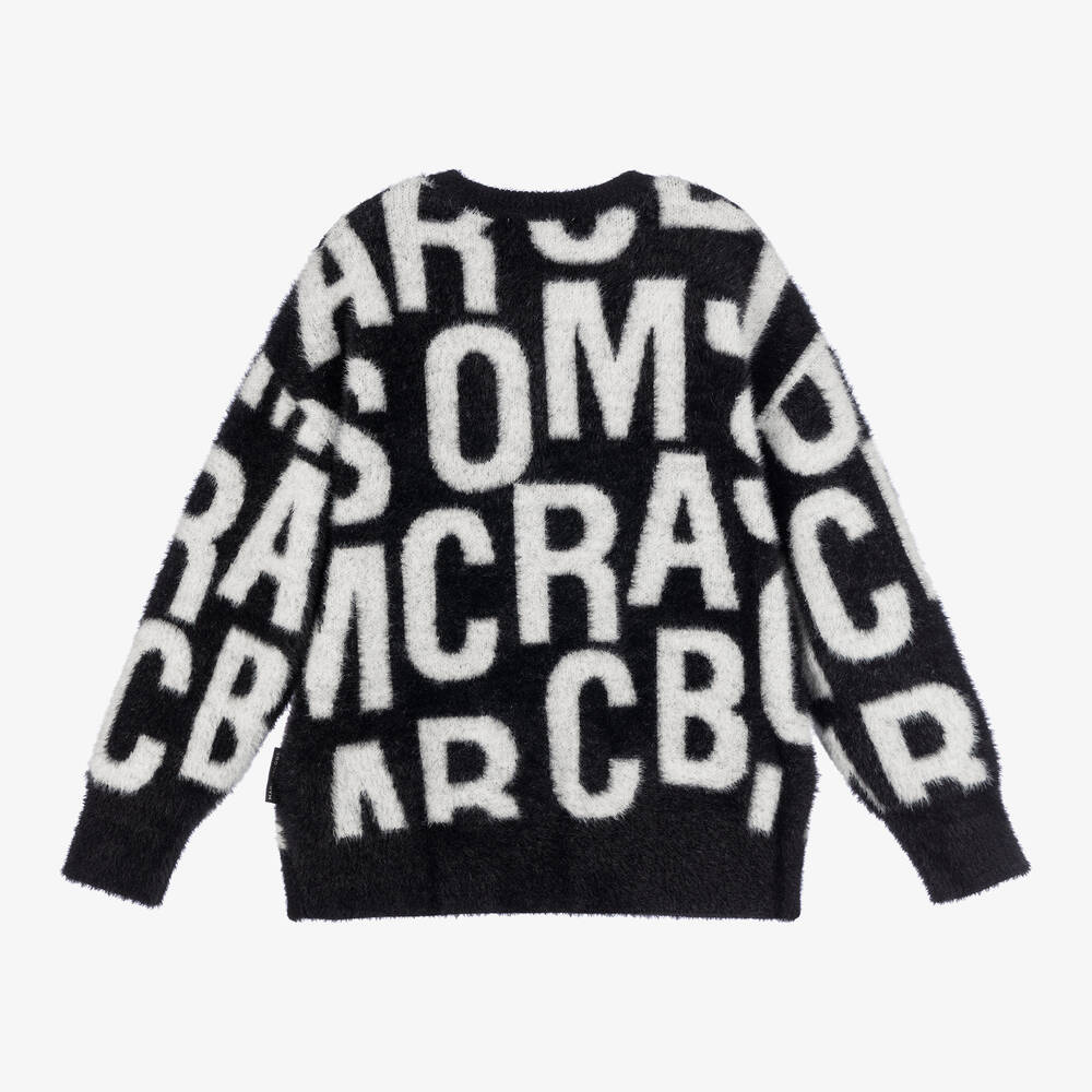 MARC JACOBS-بلوفر فلافي محبوك لون أسود | Childrensalon Outlet