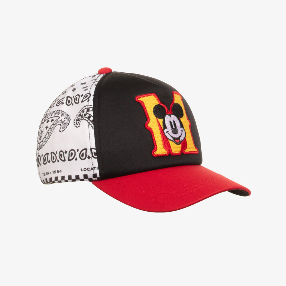 MARC JACOBS-Black, Red & White Mickey Mouse Cap | Childrensalon Outlet