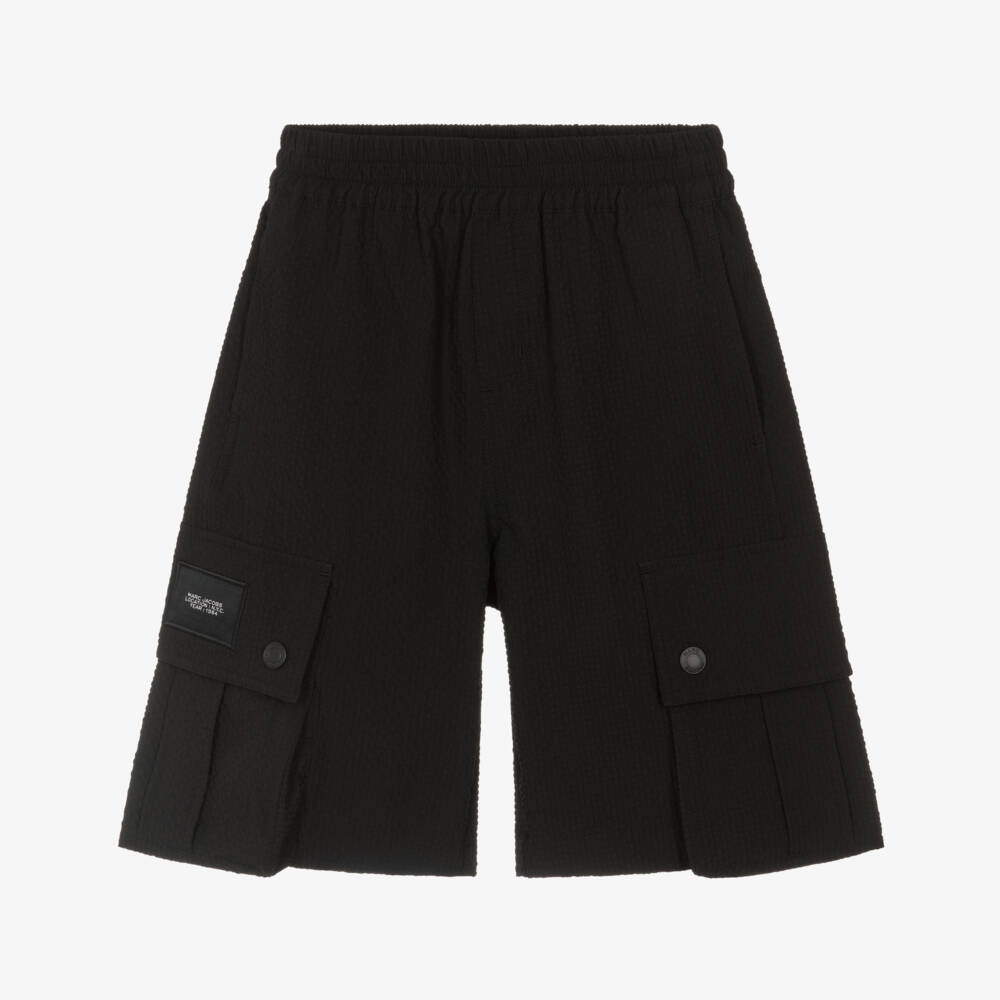 MARC JACOBS-Black Seersucker Short | Childrensalon Outlet
