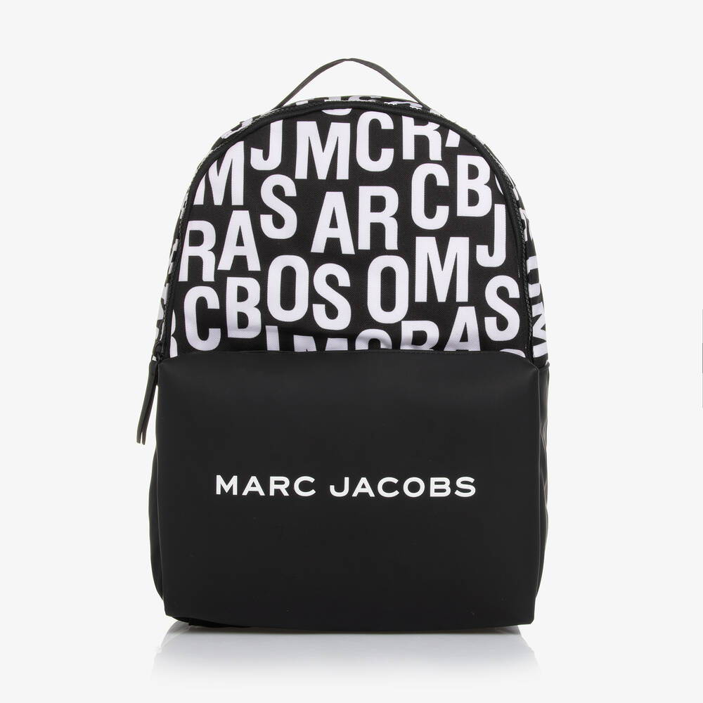 Black White Canvas Backpack 38cm