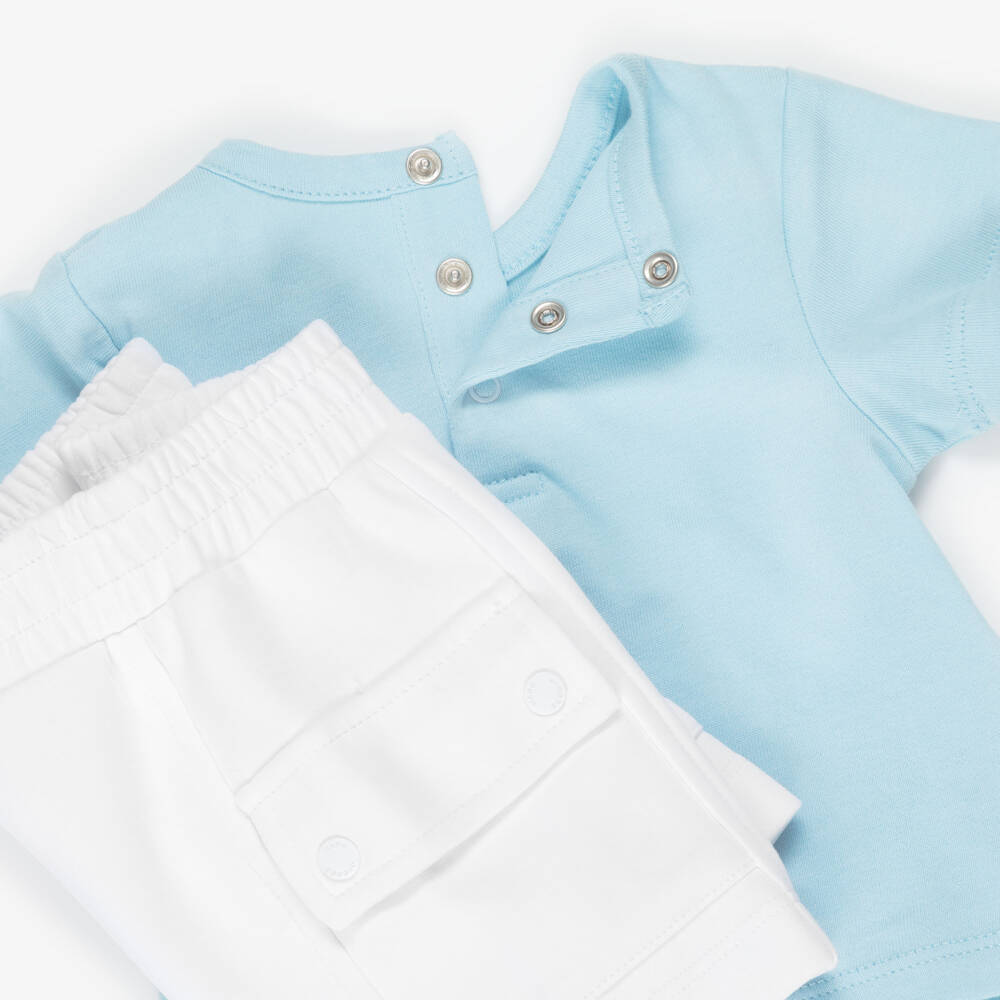 MARC JACOBS-Blue Bag Print Shorts Set | Childrensalon Outlet