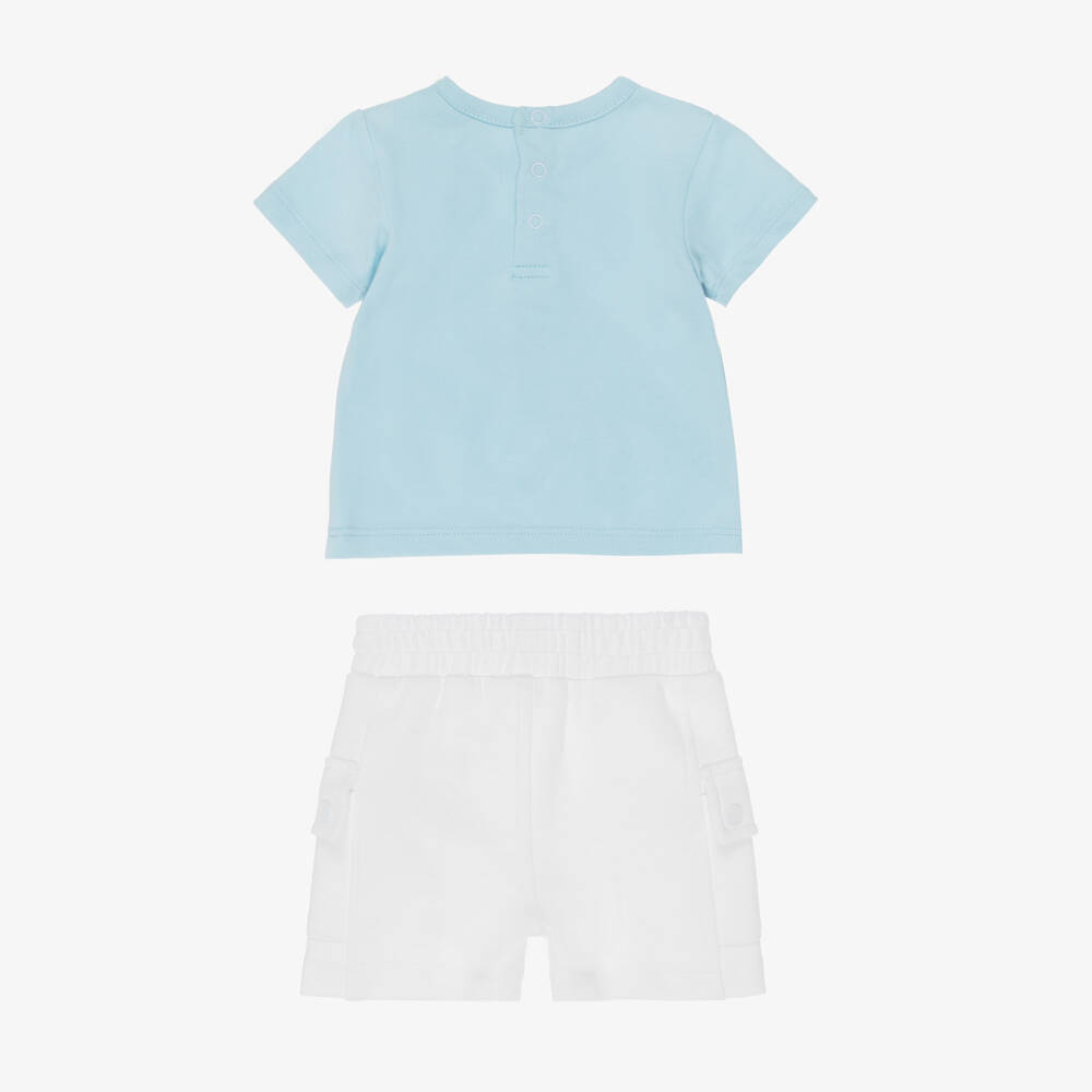 MARC JACOBS-Blue Bag Print Shorts Set | Childrensalon Outlet
