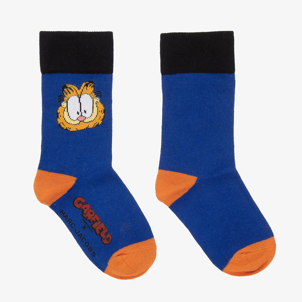 MARC JACOBS - Blue Cotton Garfield Socks | Childrensalon