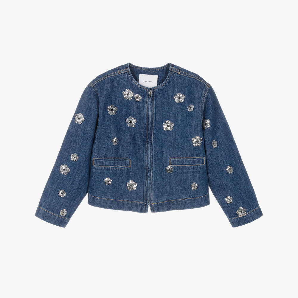 MARC JACOBS-Blue Denim Jacket | Childrensalon Outlet