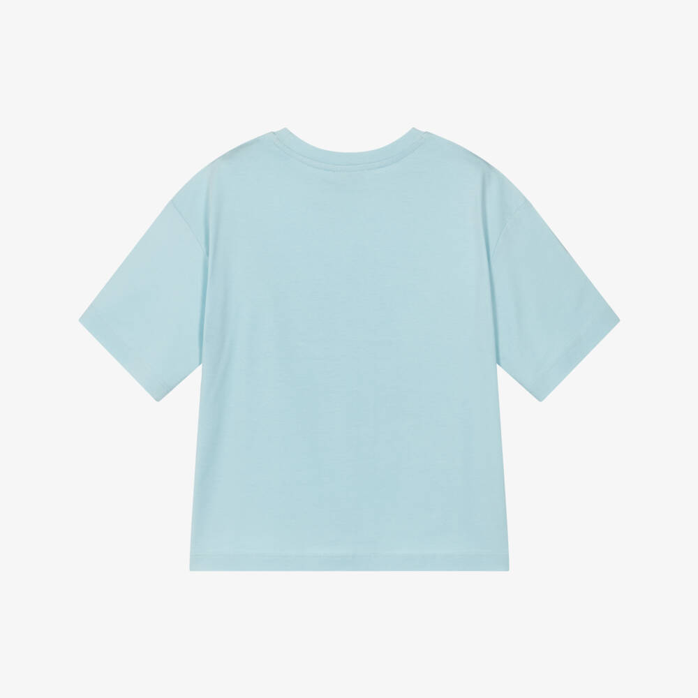 MARC JACOBS-Blue Logo Ss Tshirt | Childrensalon Outlet