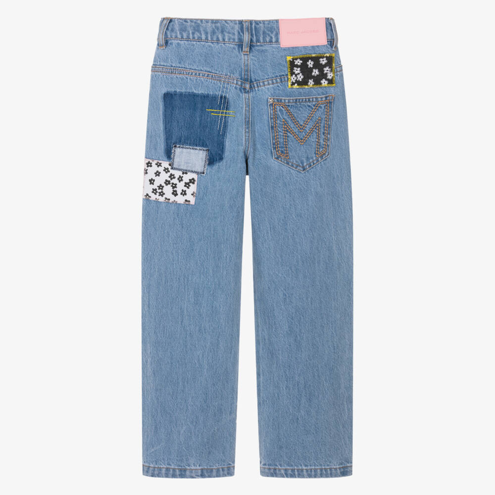 MARC JACOBS-Blue Patch Jeans | Childrensalon Outlet