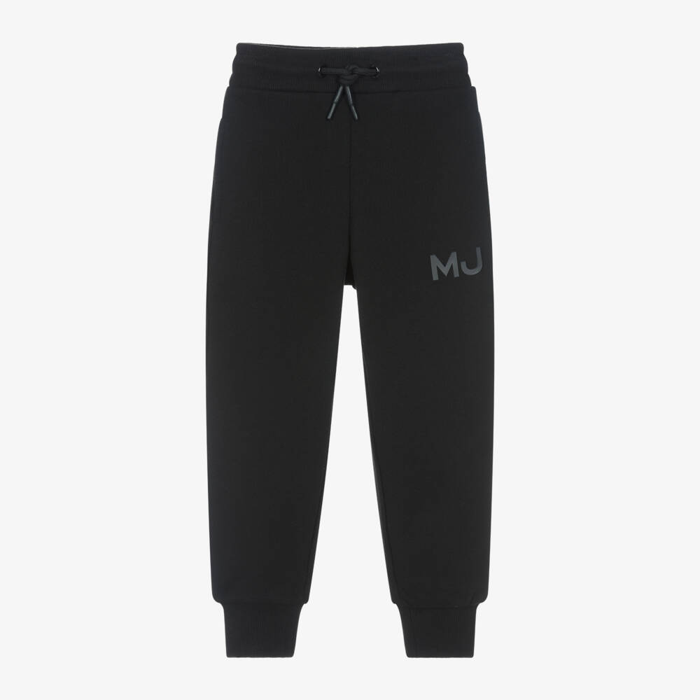 MARC JACOBS-Boys Black Cotton Logo Joggers | Childrensalon Outlet