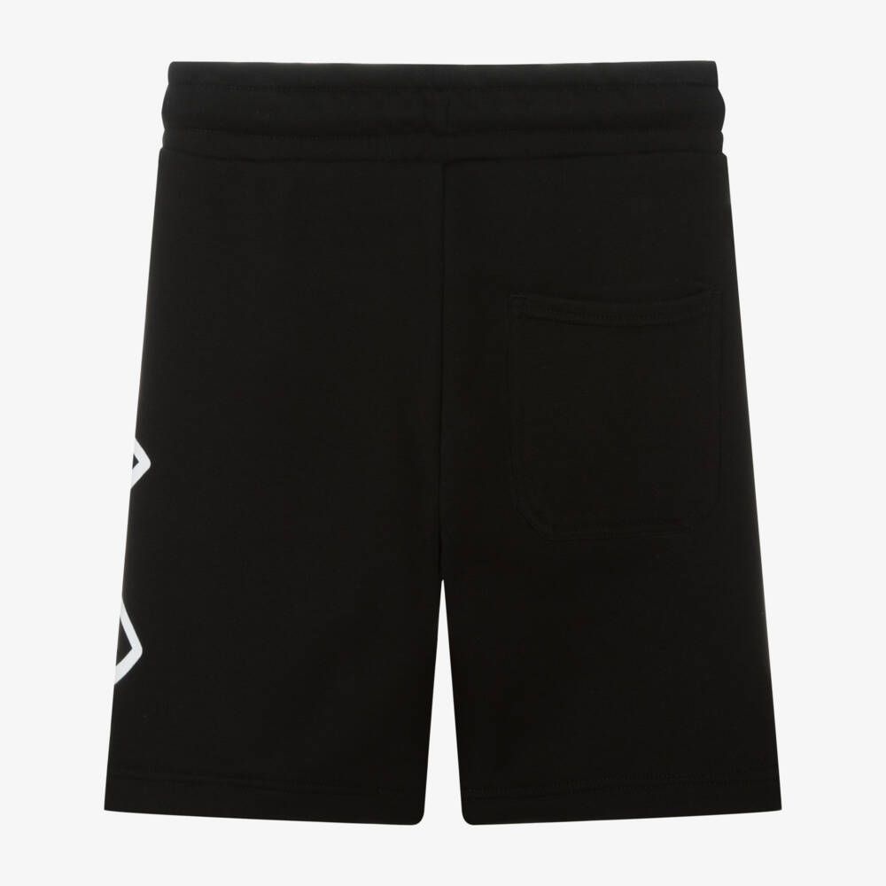 MARC JACOBS-Boys Black Knit Lettered Shorts | Childrensalon Outlet