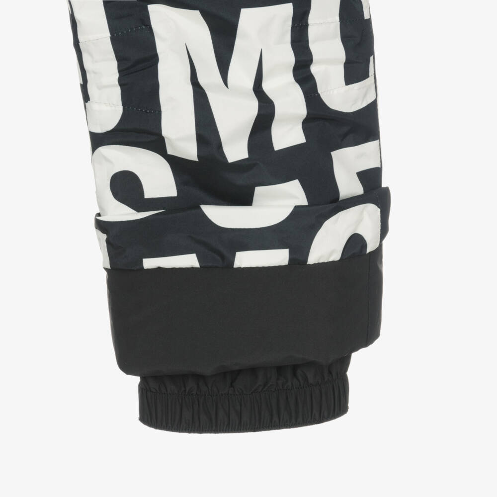 MARC JACOBS-Boys Black Logo-Print Ski Pants | Childrensalon Outlet