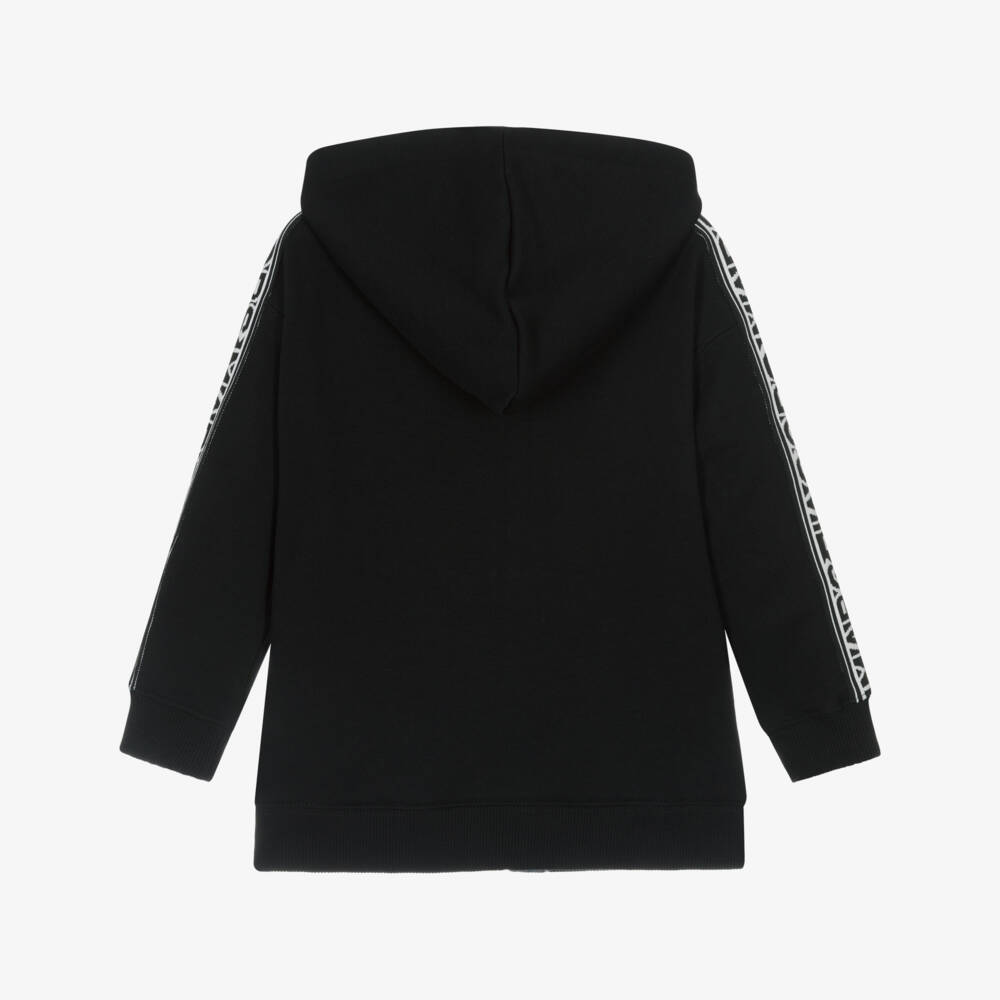 MARC JACOBS-Boys Black Logo Sleeve Hoodie | Childrensalon Outlet