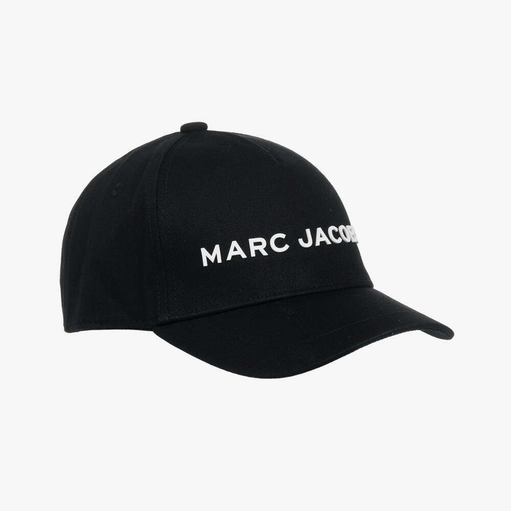 MARC JACOBS-Boys Black Twill Logo Hat | Childrensalon Outlet