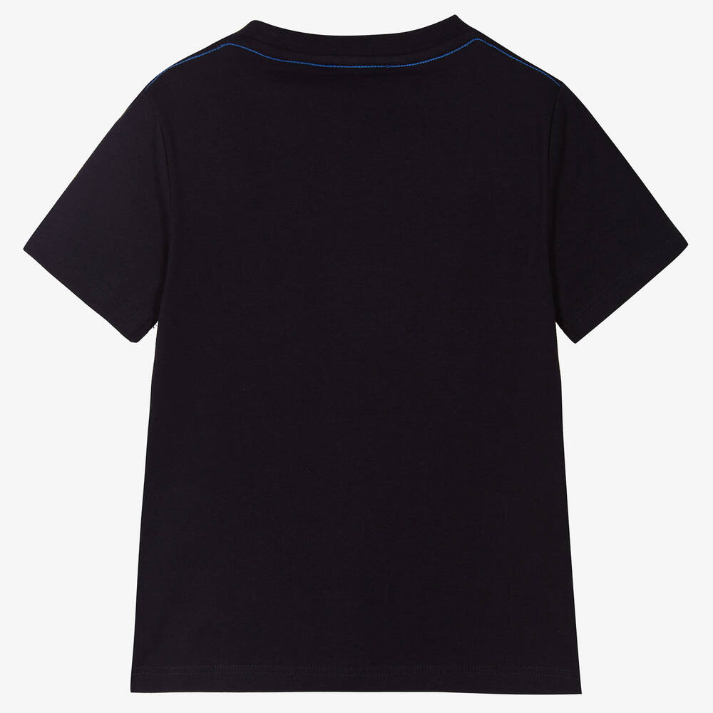 MARC JACOBS - Boys Blue Basketball T-Shirt | Childrensalon