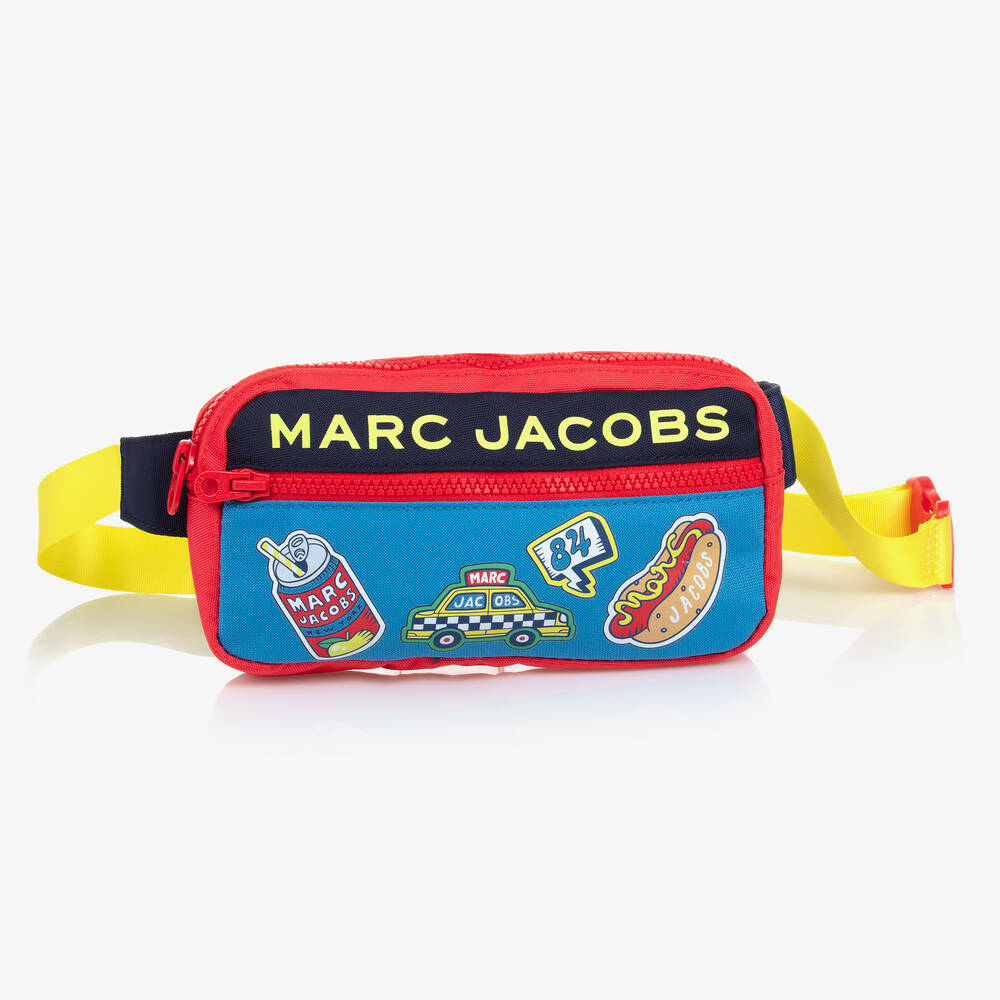 MARC JACOBS - حقيبة حزام كانفاس لون أزرق للأولاد (23 سم) | Childrensalon