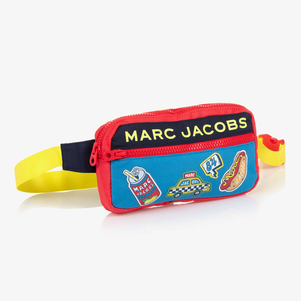 MARC JACOBS-Boys Blue Canvas Belt Bag (23cm) | Childrensalon Outlet