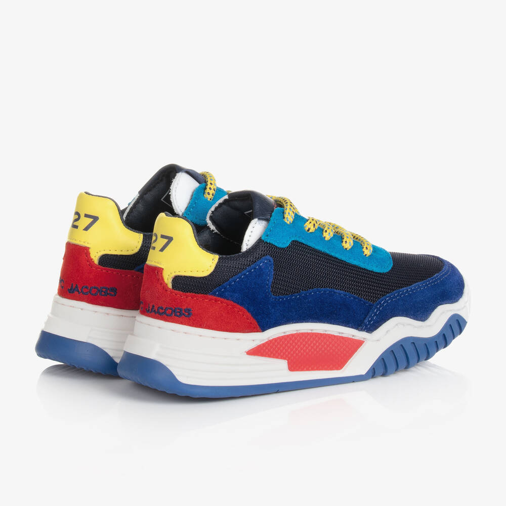 مارك جاكوبس-ترينرز شبك لون أزرق بألوان بلوك للأولاد | Childrensalon Outlet