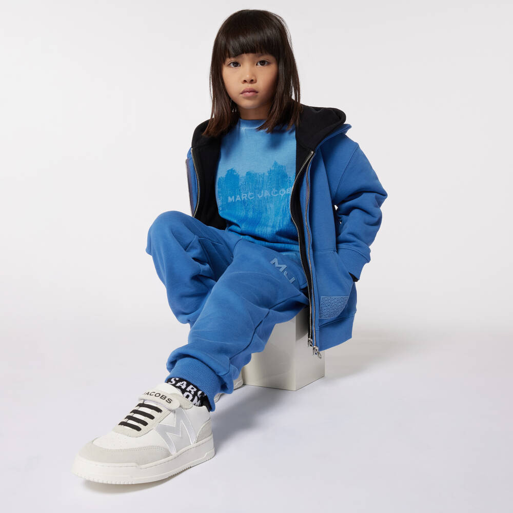 MARC JACOBS-Boys Blue Cotton Hoodie | Childrensalon Outlet