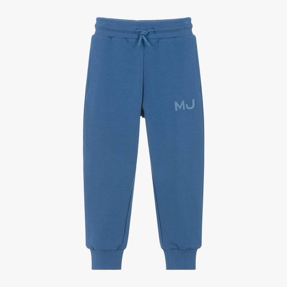 MARC JACOBS-Boys Blue Cotton Joggers | Childrensalon Outlet