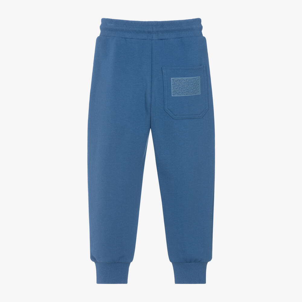 MARC JACOBS-Boys Blue Cotton Joggers | Childrensalon Outlet