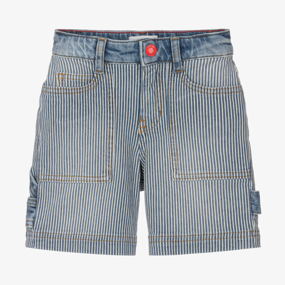 MARC JACOBS - Blau gestreifte Jeans-Shorts | Childrensalon