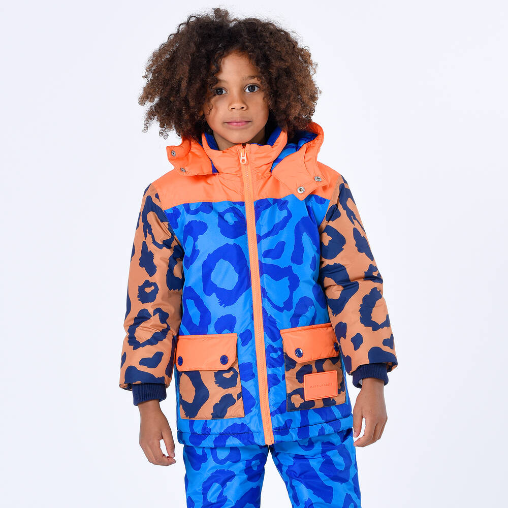 Leopard ski suit top