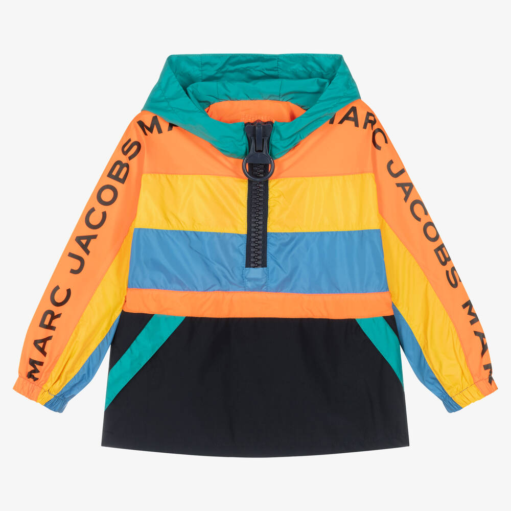 MARC JACOBS - Boys Blue & Orange Windbreaker Jacket | Childrensalon