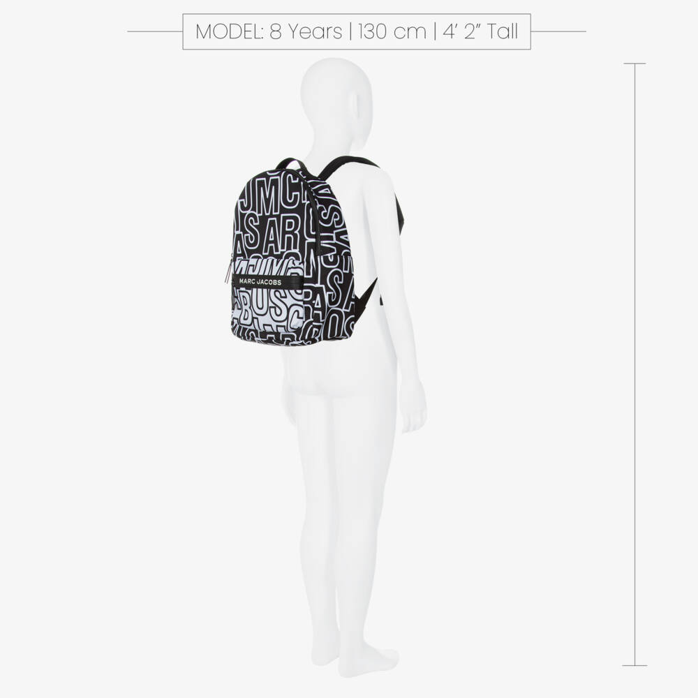 MARC JACOBS-Boys Bold Print Black Rucksack | Childrensalon Outlet