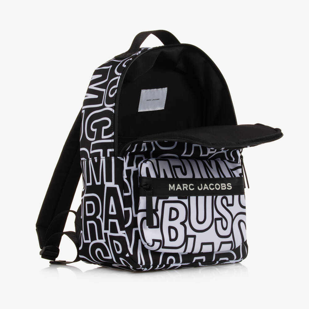 MARC JACOBS-Boys Bold Print Black Rucksack | Childrensalon Outlet