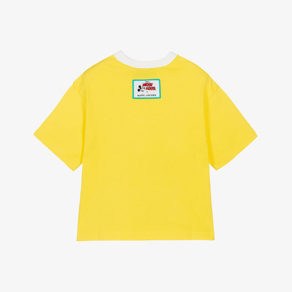 MARC JACOBS-Boys' Bright Yellow Mickey Shirt | Childrensalon Outlet