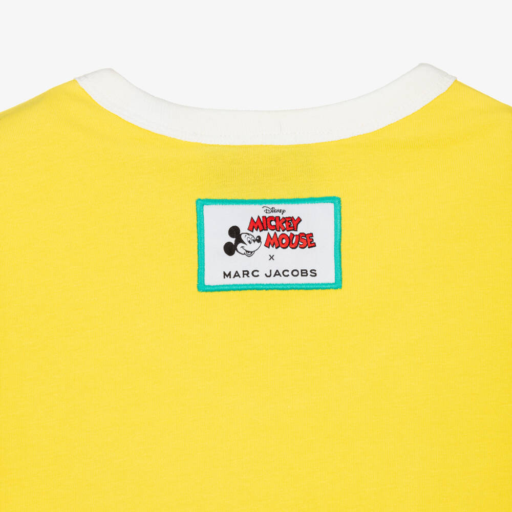 MARC JACOBS-Boys' Bright Yellow Mickey Shirt | Childrensalon Outlet