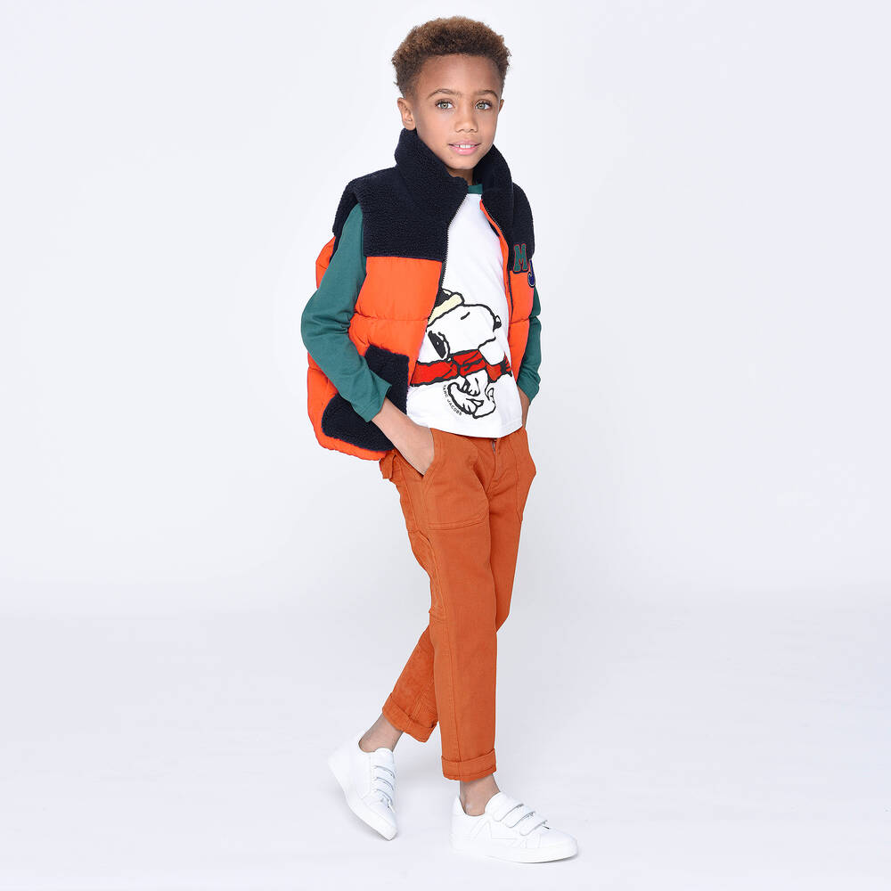 MARC JACOBS-Коричневые хлопковые брюки для мальчиков | Childrensalon Outlet