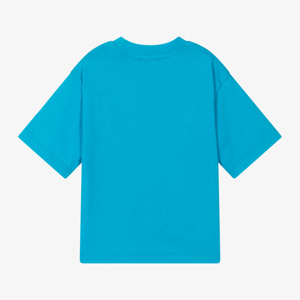 MARC JACOBS-Boys Classic Blue Cotton Top | Childrensalon Outlet
