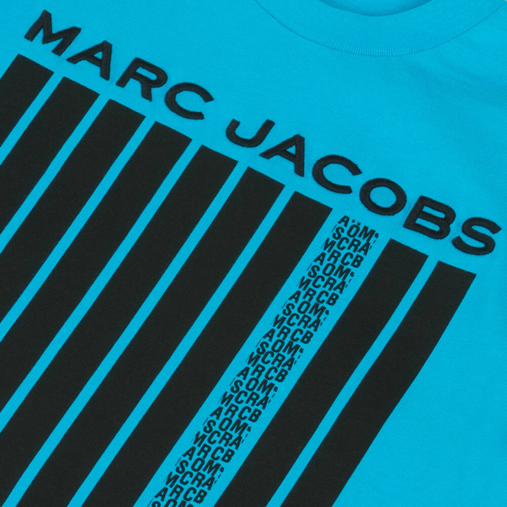 MARC JACOBS-Boys Classic Blue Cotton Top | Childrensalon Outlet