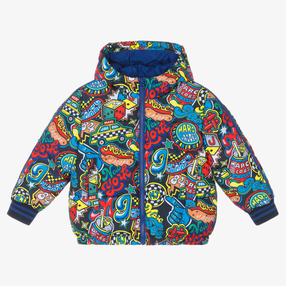 MARC JACOBS - Bunte Steppjacke mit Patches | Childrensalon