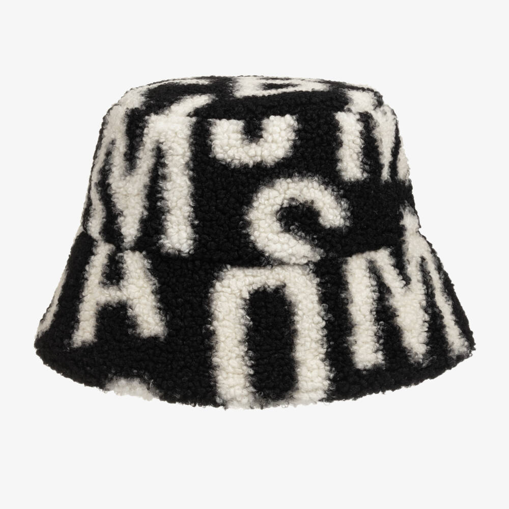 MARC JACOBS-Boys Cosy Black Sherpa Hat | Childrensalon Outlet
