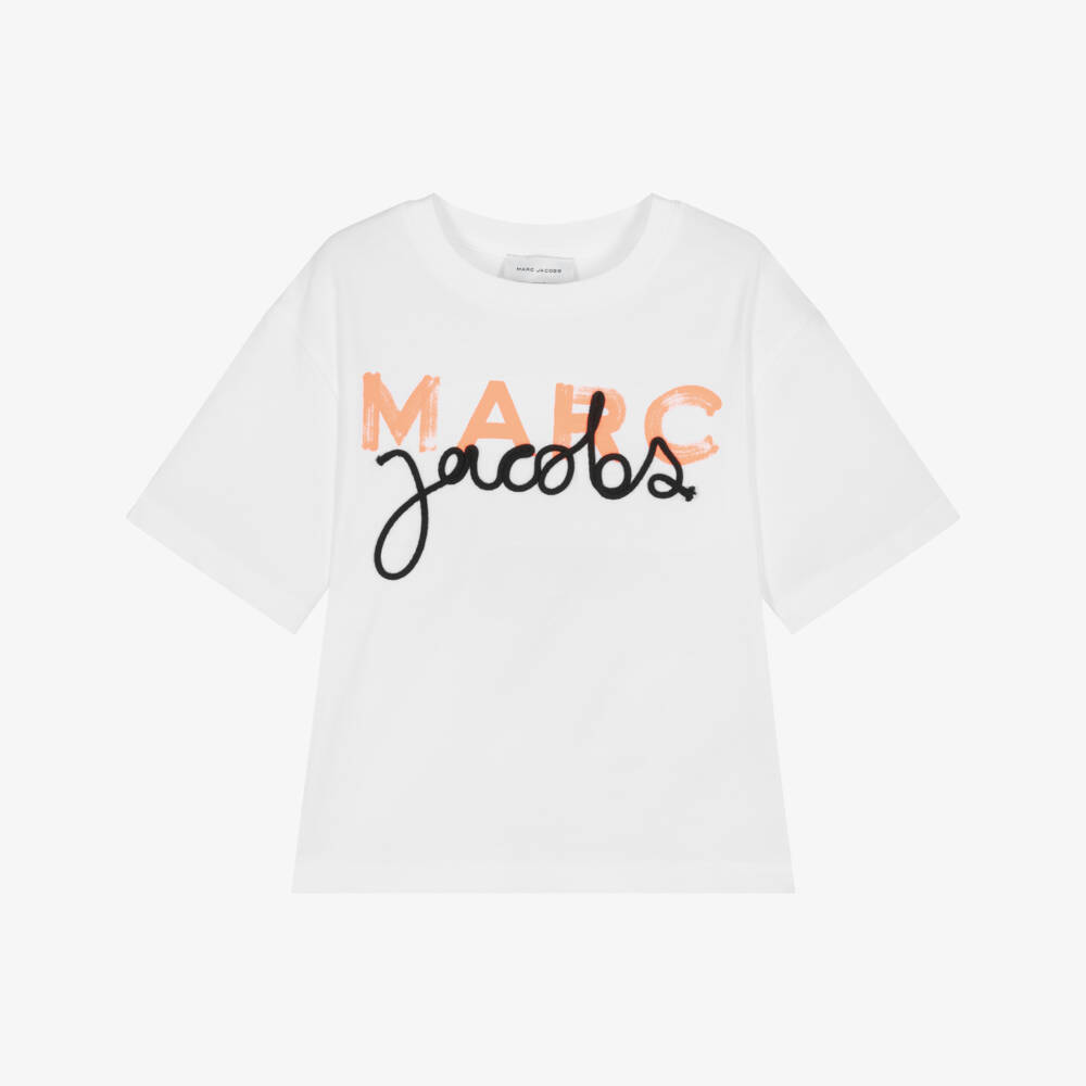 MARC JACOBS-تي شيرت قطن للأولاد بلمسات نيون | Childrensalon Outlet
