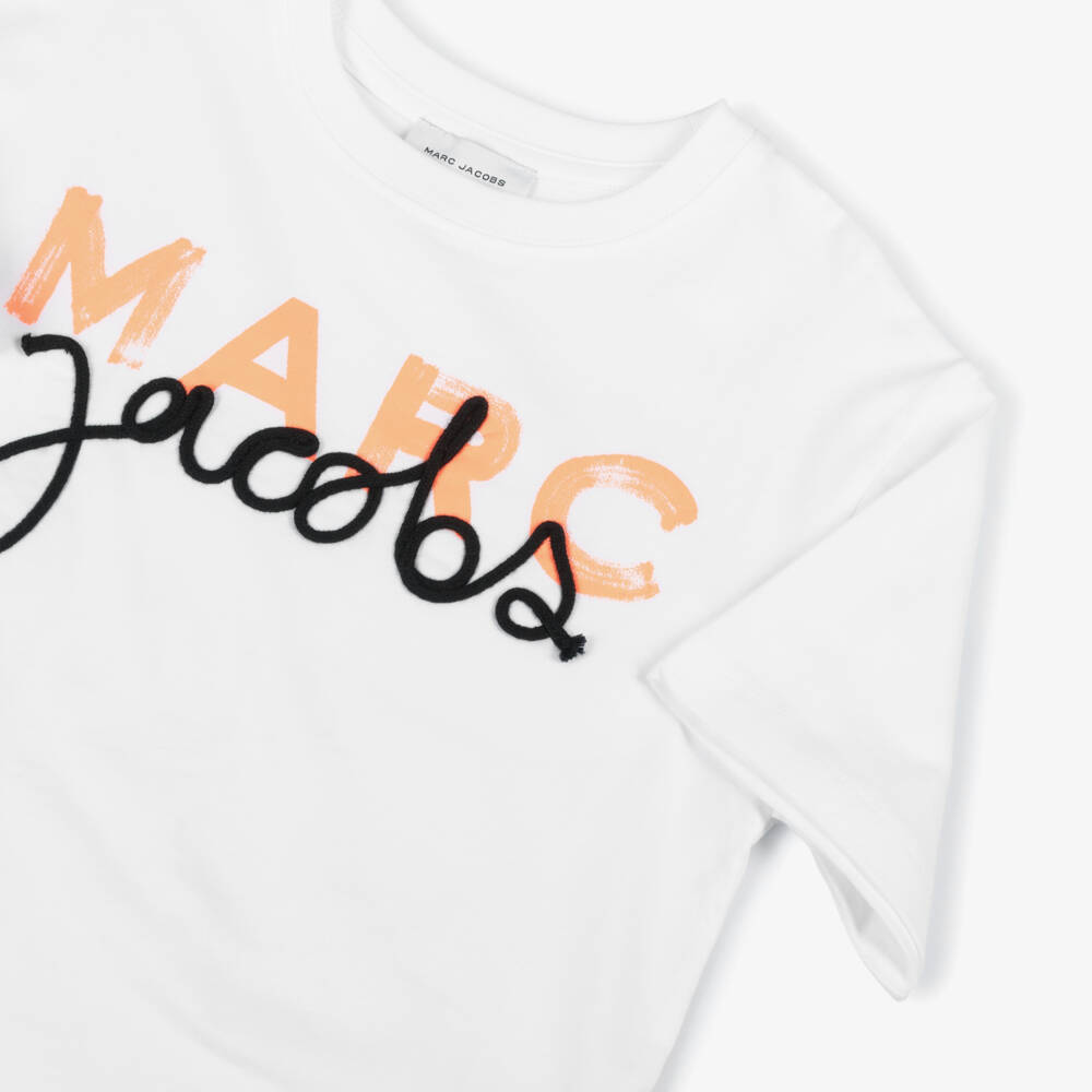 MARC JACOBS-Boys Cotton Tee with Neon Accents | Childrensalon Outlet