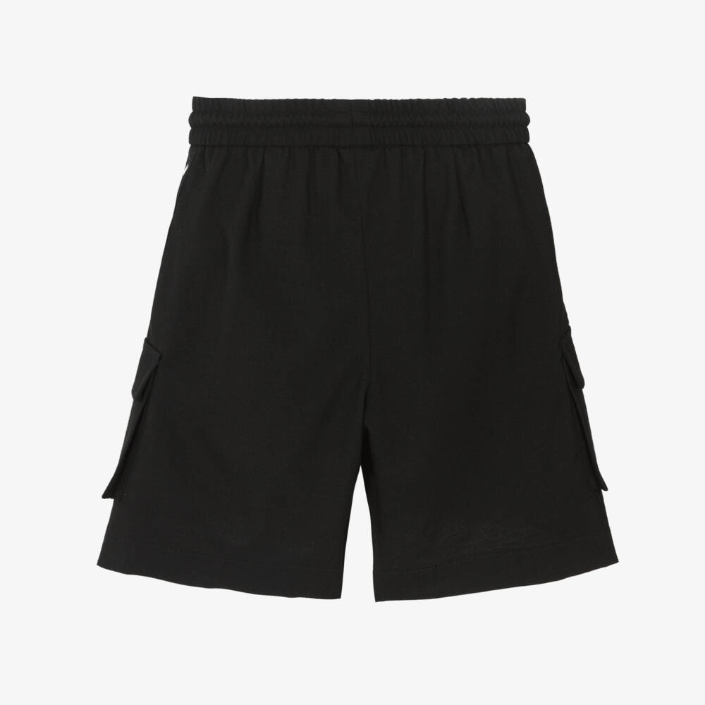 MARC JACOBS-Шорты для мальчиков из черного твила для приключений | Childrensalon Outlet