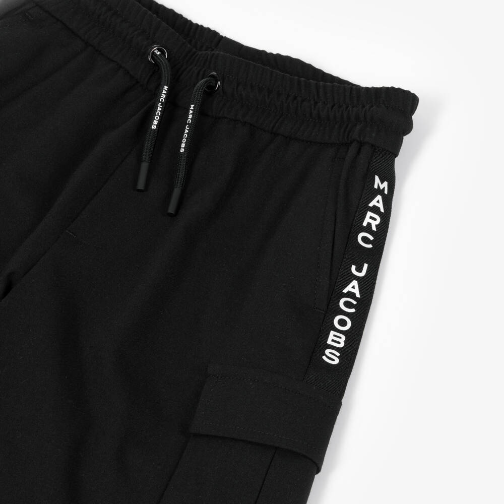 MARC JACOBS-Шорты для мальчиков из черного твила для приключений | Childrensalon Outlet